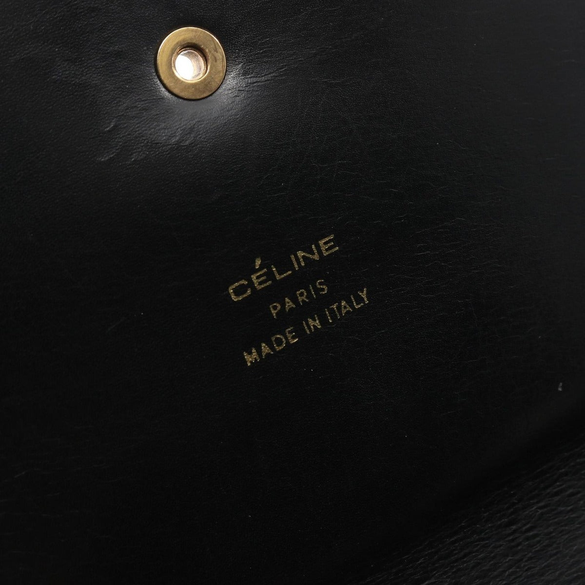 Celine Shoulder Bag Black Leather Carriage — view 4