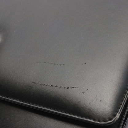 Celine Shoulder Bag Black Leather Carriage — view 5