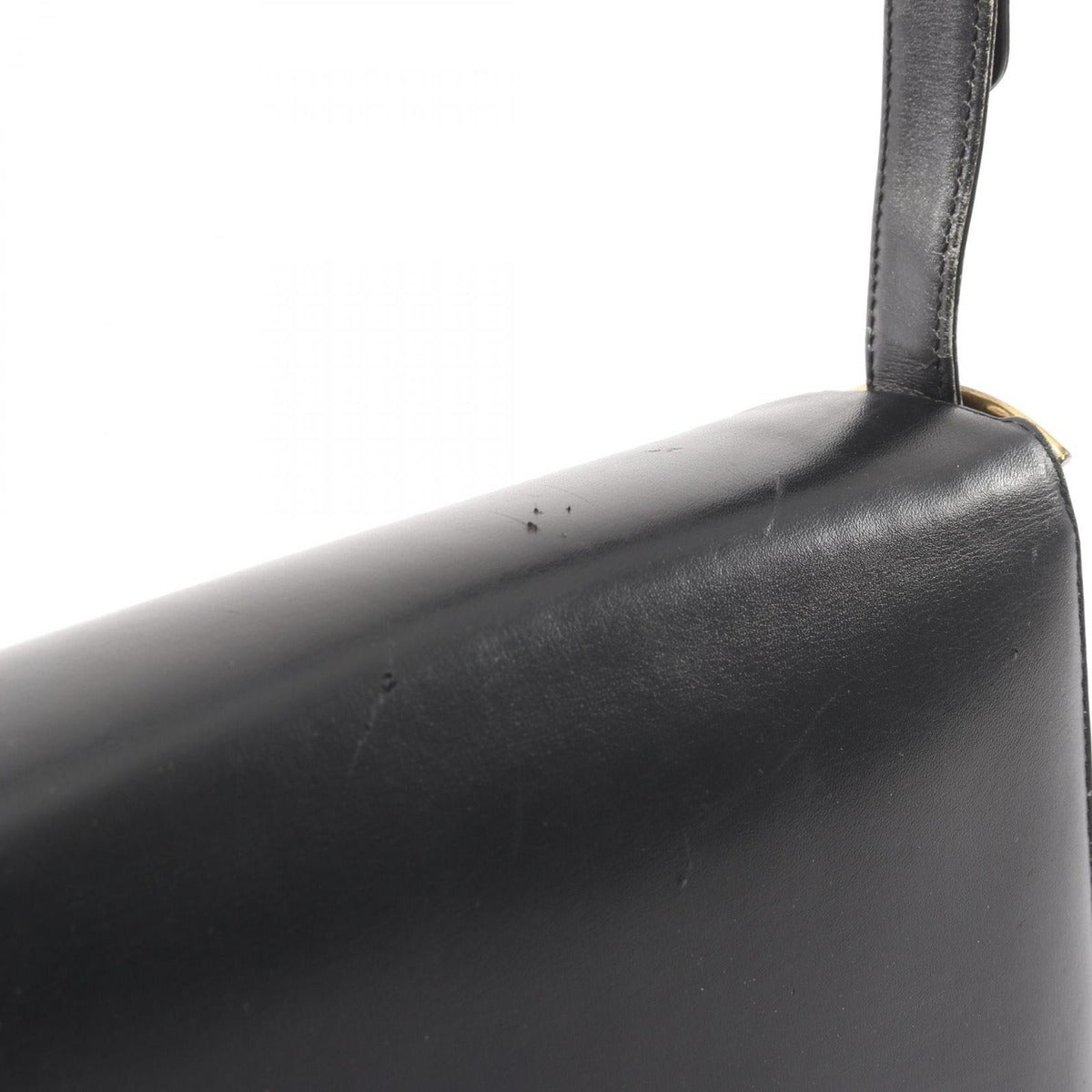 Celine Shoulder Bag Black Leather Carriage — view 9