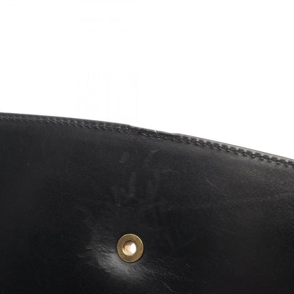 Celine Shoulder Bag Black Leather Carriage — view 10