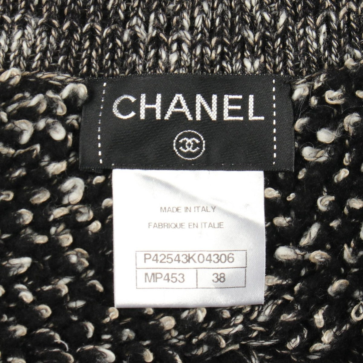 Chanel CC Logo Button Cashmere Wool Coat — view 3