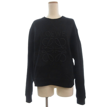 Loewe Anagram Sweatshirt Trainer Pullover Crew Neck Long Sleeve L Black Sweater