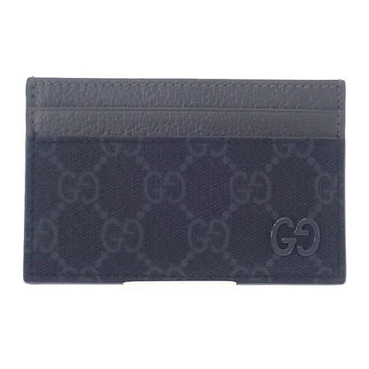 Gucci Bicolor GG Facqc 1048 Card Case Supreme Canvas Black Men