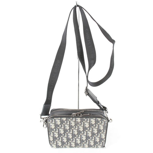 Christian Dior Oblique Jacquard Shoulder Bag Canvas Women's