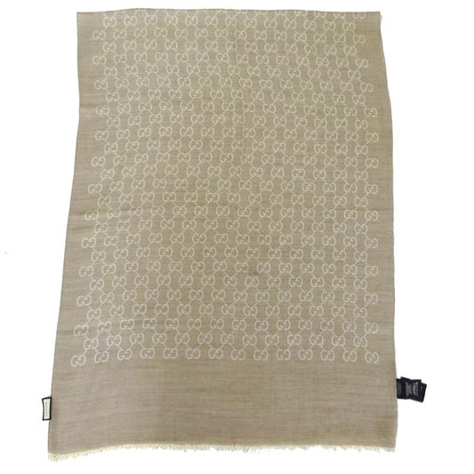 Gucci Scarf Silk Beige