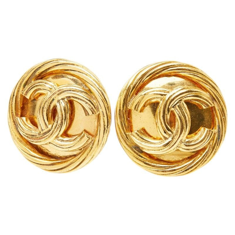 Chanel Vintage CC Logo Gold Plated
