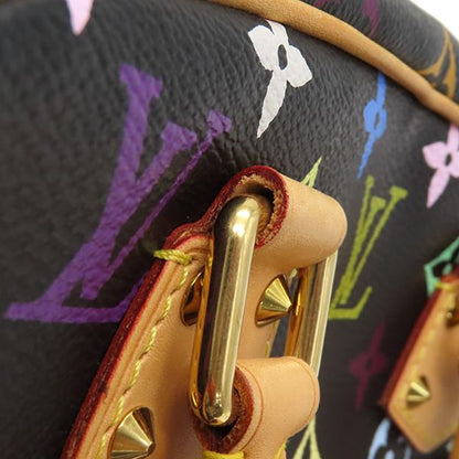 Louis Vuitton Handbag Trouville Monogram Multicolor Canvas Noir Black Gold