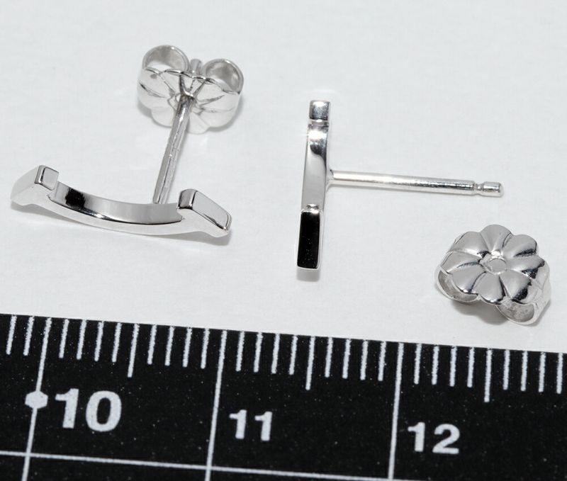 Tiffany & Co Earrings 18K White Gold T-smile