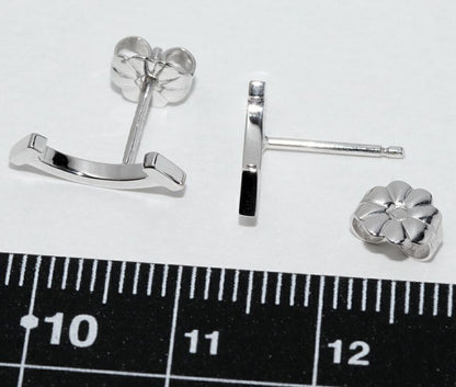 Tiffany & Co Earrings 18K White Gold T-smile