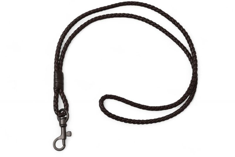 Bottega Veneta Neck Strap Bottega Veneta Intrecciato Dark Brown Never Used