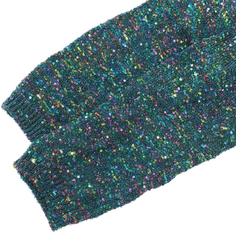 Loewe 21ss Sequin Knotted Sequined Long Knit Dress S540y14k51 Green S