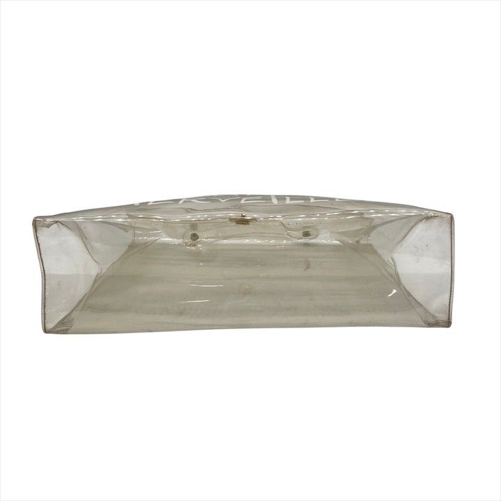 Hermes Vinyl Kelly Logo Hand Beach Clear Transparent Purse
