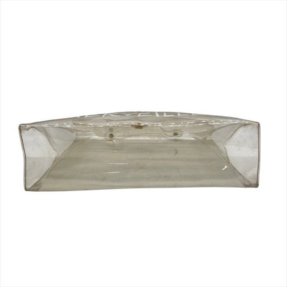 Hermes Vinyl Kelly Logo Hand Beach Clear Transparent Purse