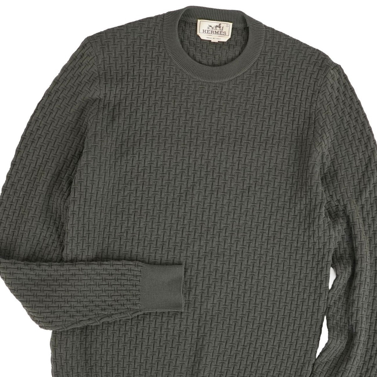 Hermes Knit Sweater Long Sleeve Logo U — view 2
