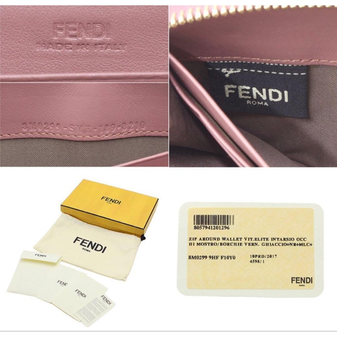 Fendi New Visible Leather Zip Around Wallet — view 10