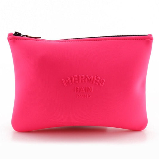 Hermes Neobain MM Polyurethane Pink Pouch