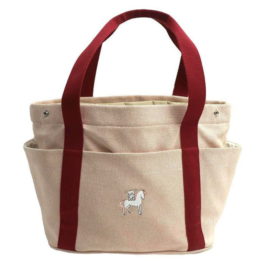 Hermes Cabriole Mothers Bag Tote Red