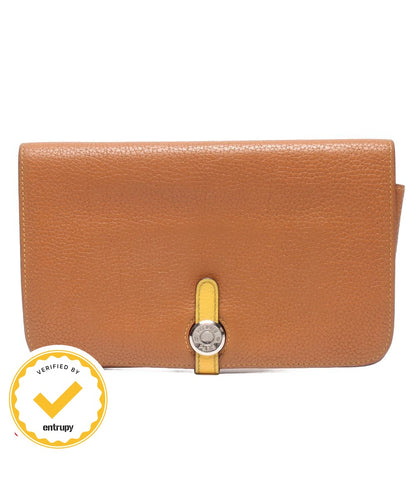 Hermes Wallet Silver Bicolor Dogon GM