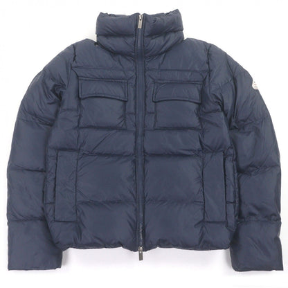 Bvlgari Pyrenex Basile Logo Patch Stand Collar Down Jacket Navy XS Made
