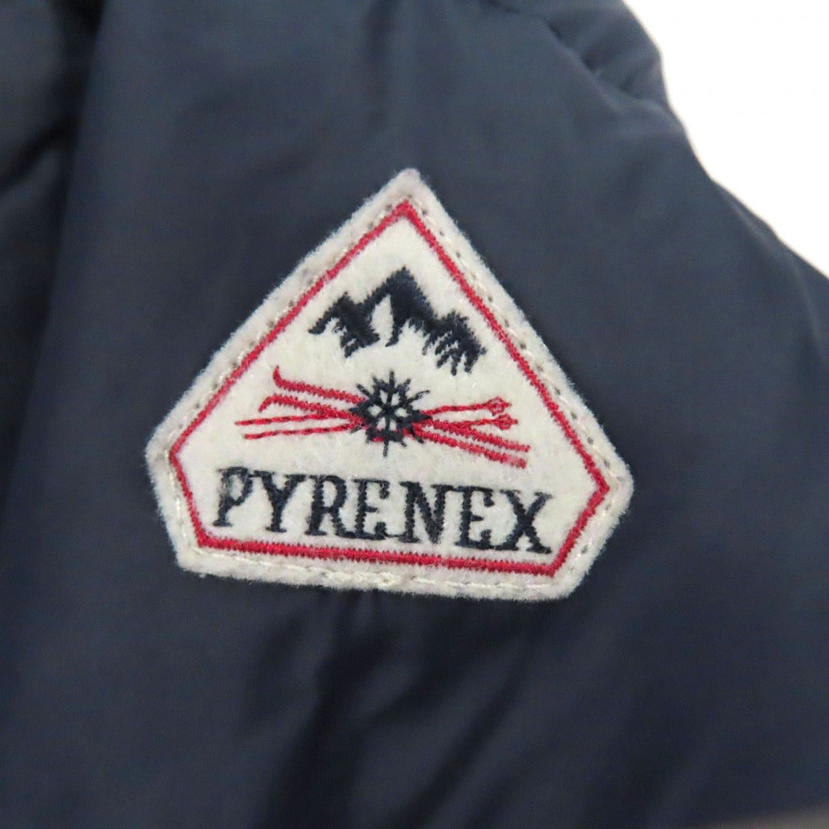 Bvlgari Pyrenex Basile Logo Patch Stand Collar Down Jacket Navy XS Made — view 6