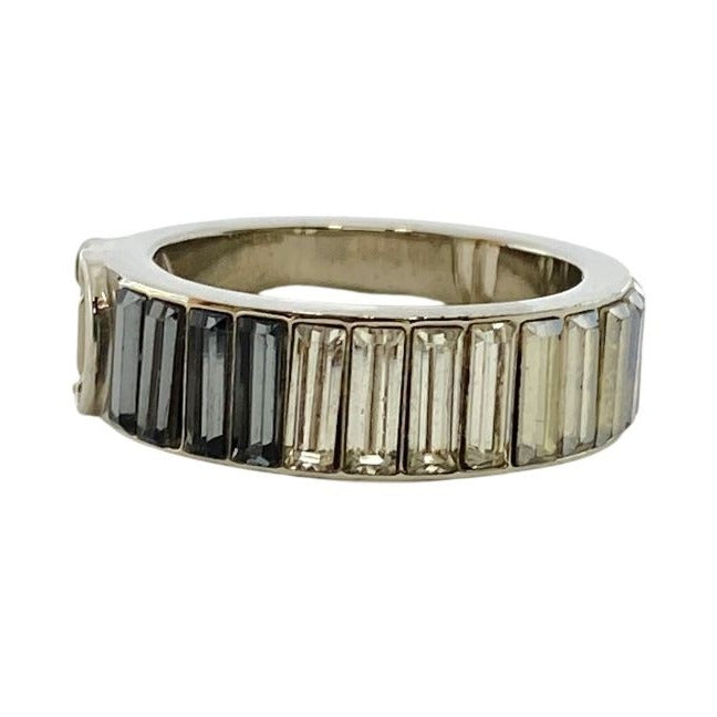 Christian Dior Crystal Accessory Jewelry Logo GP Silver — view 2