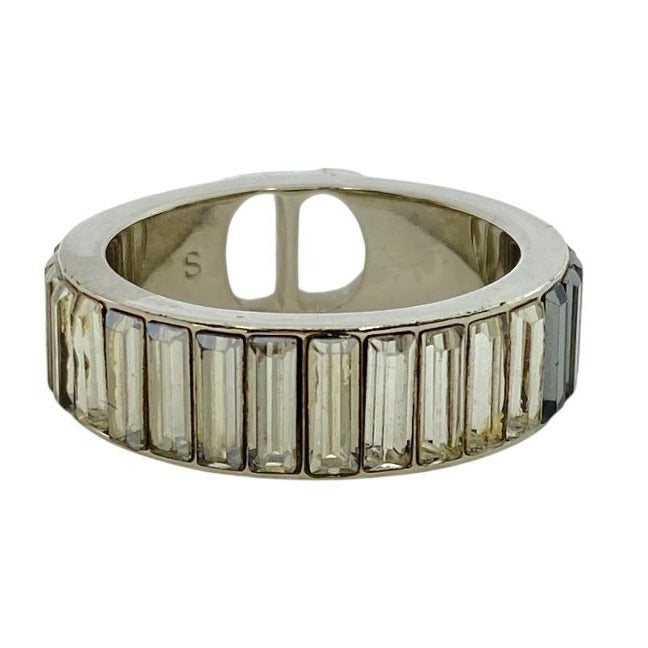 Christian Dior Crystal Accessory Jewelry Logo GP Silver — view 3