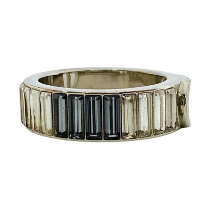Christian Dior Crystal Accessory Jewelry Logo GP Silver — view 4