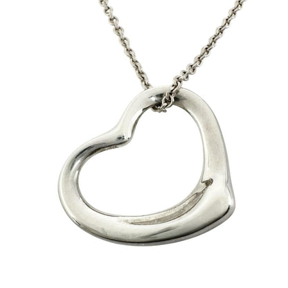 Tiffany & Co Necklace Open Heart Silver Elsa Peretti