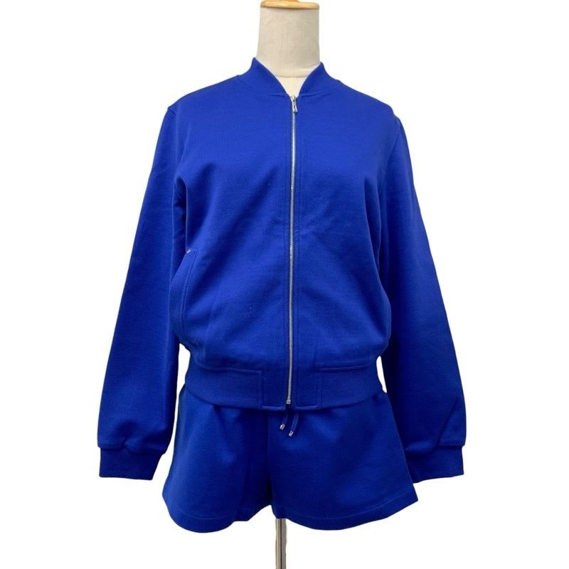 Hermes Set Suit Cotton Blue Silver Jacket Pants