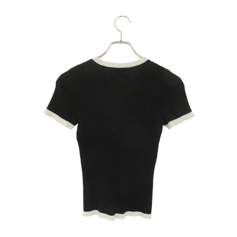 Chanel Short Sleeved Knit with Coco Mark 34 — view 2