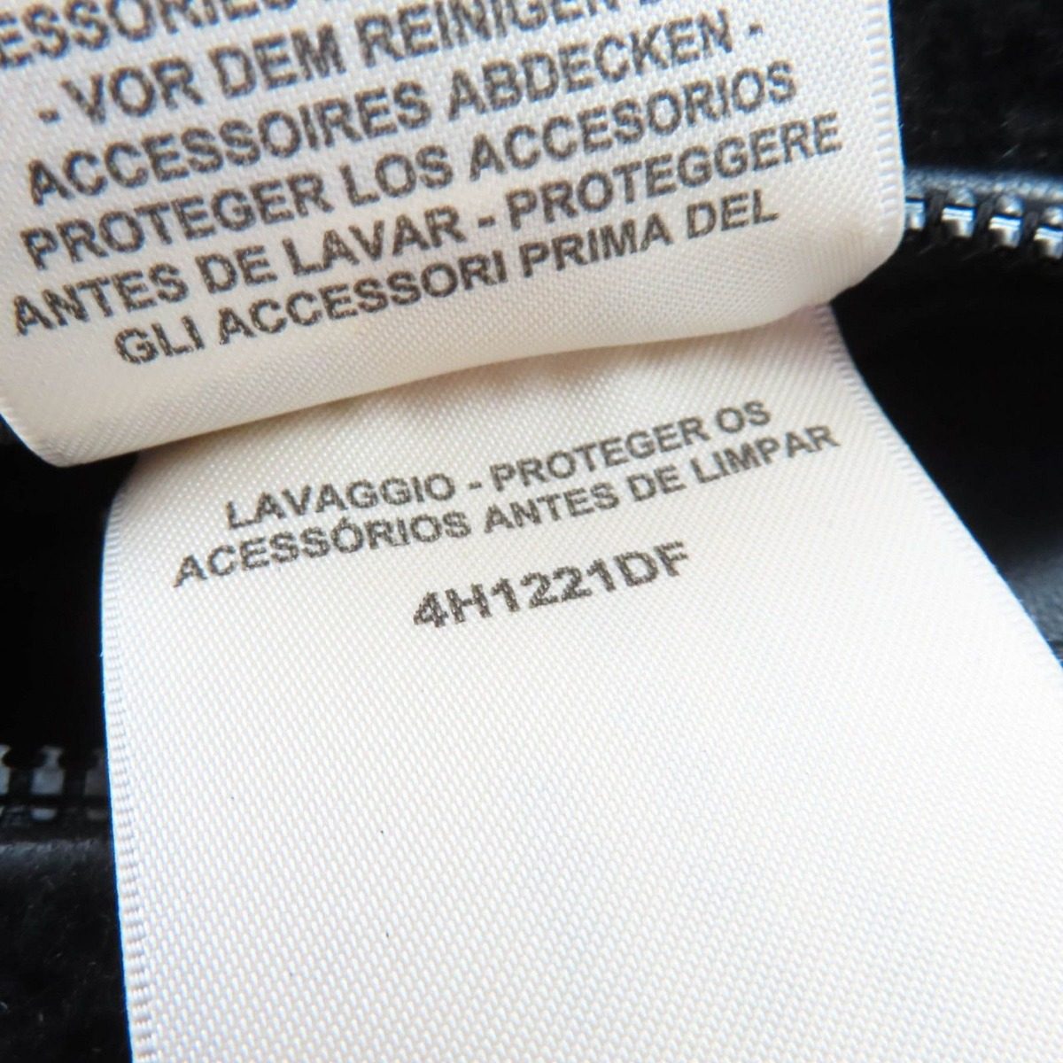 Hermes Reversible Lamb Leather Mouton Cropped Length Down Jacket Black 38 — view 13