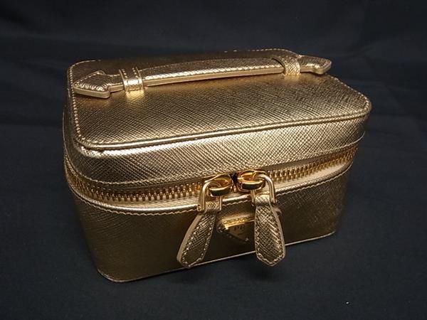 Prada 1rm015 Saffiano Leather Accessory Case Jewelry Case Small