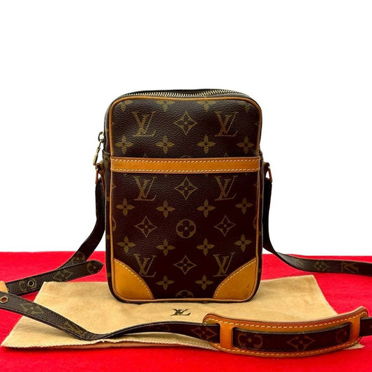 Louis Vuitton Danube Monogram Leather Mini Shoulder Bag With Pochette