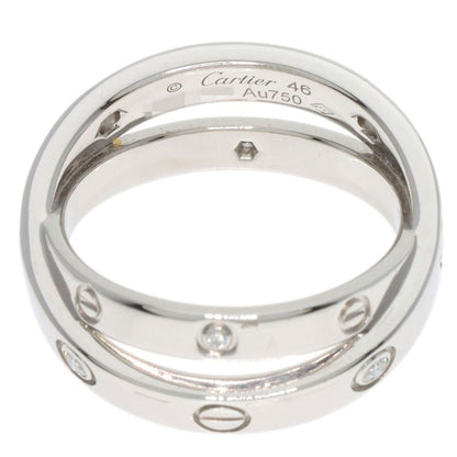 Cartier Be Love 6P Diamond #46 Ring 18K White Gold Ladies