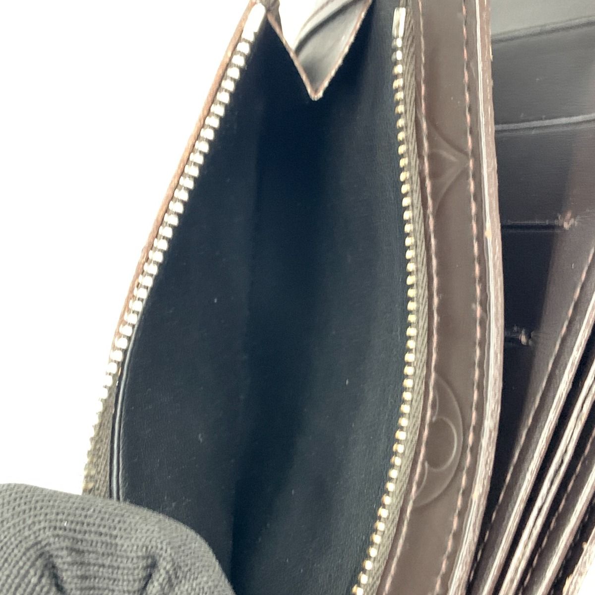 Louis Vuitton Monogram Glace Hoist Long Wallet M66450 Brown