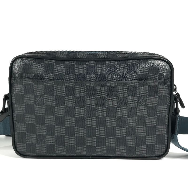 Louis Vuitton Shoulder Bag Alpha Messenger N40188 Damier Graphite Canvas Black