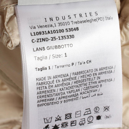 Moncler Down Jacket Lans Cream Nylon — view 5