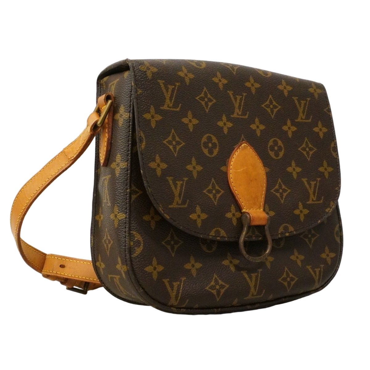 Louis Vuitton Shoulder Bag Monogram Saint Cloud GM Brown — view 2