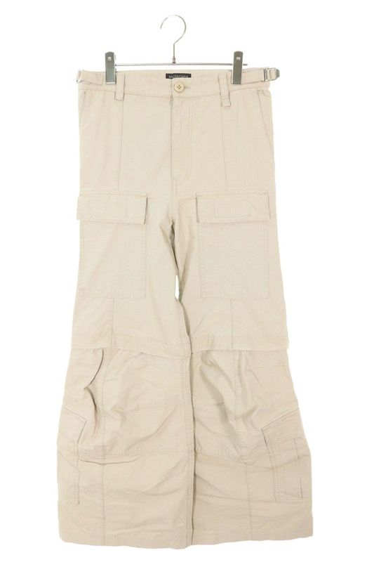 Balenciaga 23AW 768810 Tkp27 Cargo Flared Long Pants Men's XXS