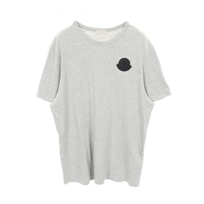 Moncler Short Sleeve T-Shirt Rubber Logo Crew Neck Cotton