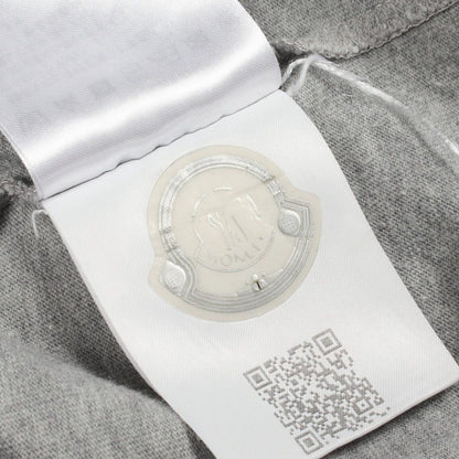 Moncler Short Sleeve T-Shirt Rubber Logo Crew Neck Cotton — view 7