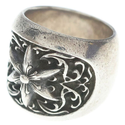 Chrome Hearts Clssc Oval Star Classic Ring Silver