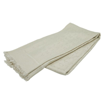 Bvlgari Logomania Grey Beige Silk Wool