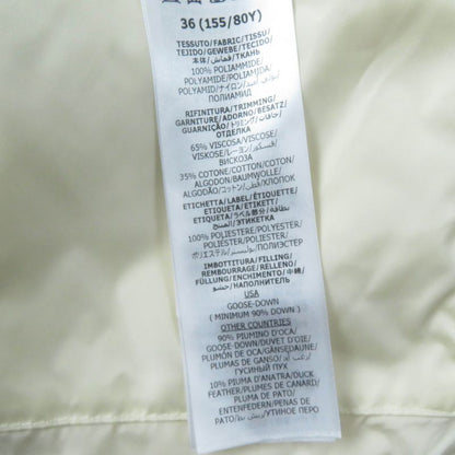 Gucci 683216 Short Length 2WAY Down Vest Bomber Jacket Down Jacket Ivory 36