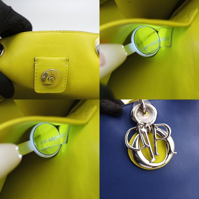 Christian Diorchristian Diorissimo Light Blue X Blue X Yellowleather 08-ma-1103