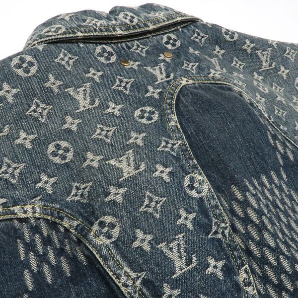 Louis Vuitton × NIGO Denim Jacket Hja10wuzc Giant Damier Waves Monogram #48