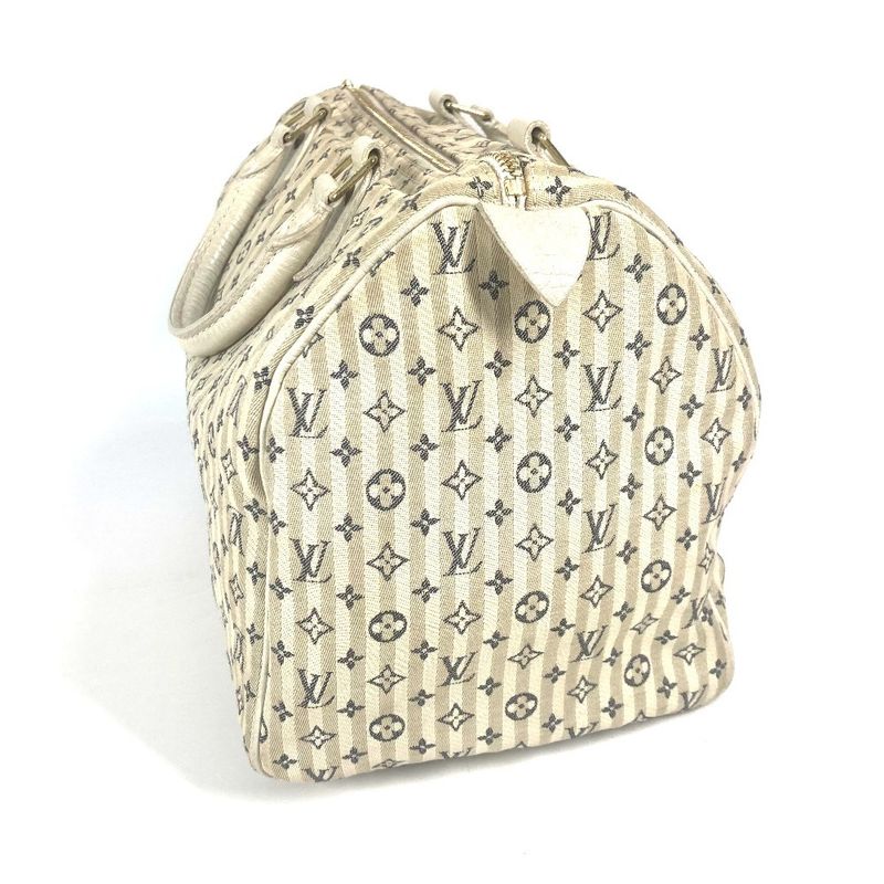 Louis Vuitton Speedy 30 M95500 Monogram Mini Lin Canvas White