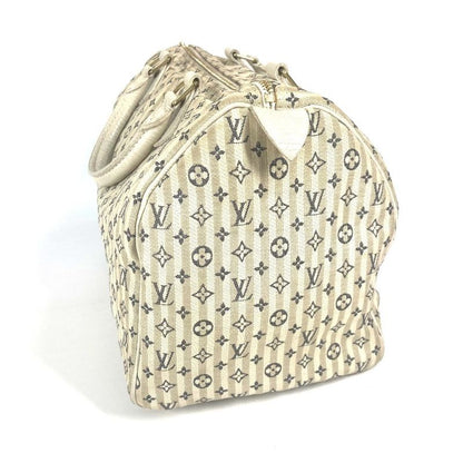 Louis Vuitton Speedy 30 M95500 Monogram Mini Lin Canvas White