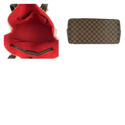 Louis Vuitton Damier Hampstead MM Brown Gold Hardware PVC N51204 Tote Bag