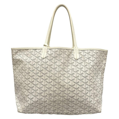 Goyard Tote Bag Saint Louis PM White Leather